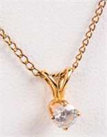 Jewelry 14kt & 12kt Gold Diamond Necklace