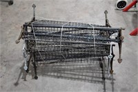 Collection of 5 carriage racks for parts