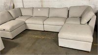 THOMASVILLE 6-PICES FABRIC MODULAR SECTIONAL WITH