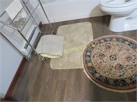 chrome towel rack area rugs