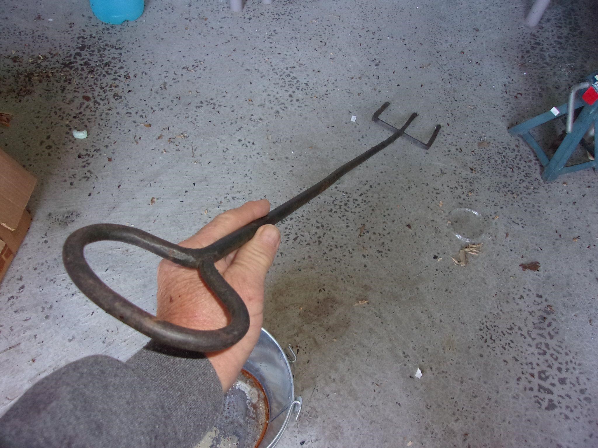 hand made blacksmith fork 4' ?