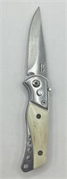 (V) 3" Push Button Drop Point Switchblade