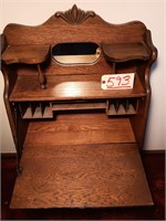 Antique Oak Child's Larkin Drop Front Desk.