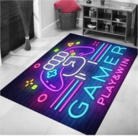 5x7 Cool Gaming Rug Non Slip Colorful Gaming Rug