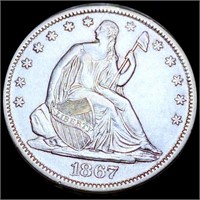 1867-S Seated Half Dollar UNCIRCULATED