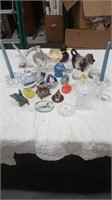 Vintage lot of fine glass & porcelain / Orrefors