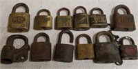 12 Unusual Brass Padlocks