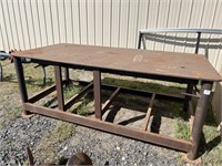 Large Welding table with seat