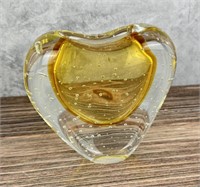 Mid Century Murano Controlled Bubble Vase