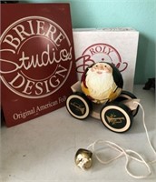 Briere Studio Design Folk Art Santa Claus RolyPoly