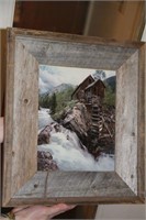 Rustic framed picture