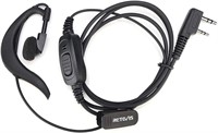 Retevis 2 Way Radio Earpiece with Mic, G Shape