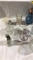 Glass cup, lamp, bottle, bell