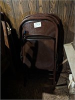 5 Brown Folding Chairs
