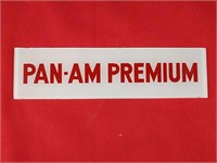 PAN-AM Premium Gasoline Pump Glass Plate Insert