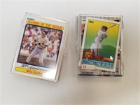 2 Collector Cases of Will Clark Baseball Cards