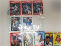 Assorted Error Baseball Cards, 2 Binder Sheets