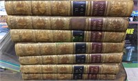 8 volume leather bound book set, 1847 printed in