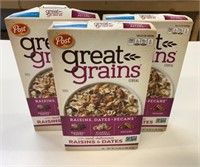 3 Post Great Grains Cereal 453g