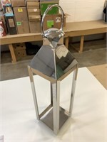 32" Tall Stainless Steel Pillar Candle Holder