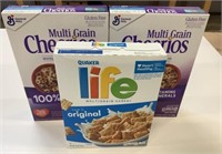3 Cheerios & Life Cereals