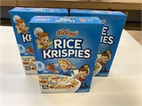 3 Kellogg's Rice Krispies Cereal 255g BB 10 2024