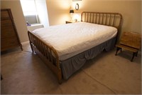 Oak Jenny Lind style bed matches #54, 57 & 60