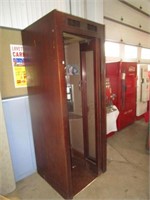 Wooden Working Phone Booth w/Bench,
