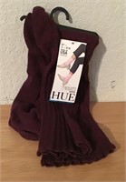 NWT HUE WINE SCALLOPED SOCKS  O/S  $7