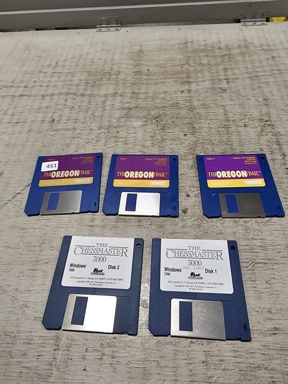 Vintage Floppy Disc Games