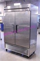 1X, 54"X83"H TRUE FREEZER, 2 DR. S/S, PORTA T-49F