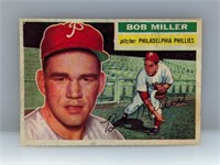 1956 Topps #334 Bob Miller (Grey Back)