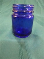 Cobalt blue bottle - no lid - 2 1/2 inches