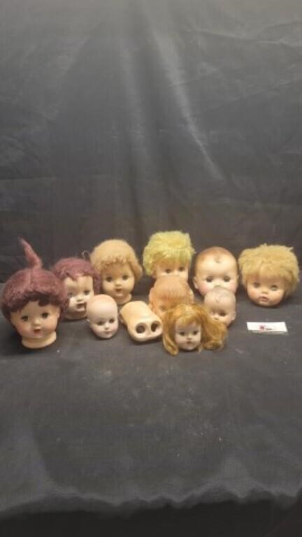 Porcelain doll heads