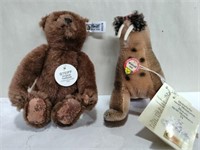 Steiff original bear and walrus