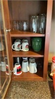 Drinking Glasses, coffee Cups, Apple Coffee Pot,