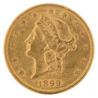 1899-S BU Liberty Head $20.00 Gold Double Eagle