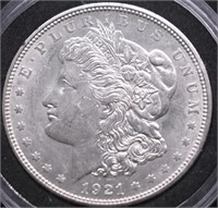 1921 MORGAN DOLLAR AU