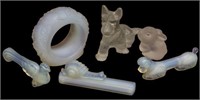 (6) SABINO & OTHER ART GLASS ANIMALS & PAPERWEIGHT
