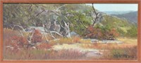 VICTOR ARMSTRONG (TEXAS) PAINTING, DEER IN WOODS
