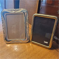 Pair of brass 5x7 photo frames