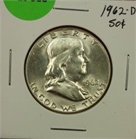 1962-D Franklin Half Dollar Gem BU