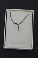 Sterling Silver Steven Lavaggi Angel Necklace,