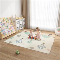 BanaSuper Foldable Baby Play Mat, 71" x 79"