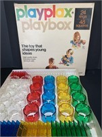 RARE Playplax Vtg Construction Toy Set 70pcs