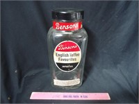 Vintage Bensons English toffee jar