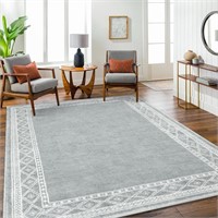 Lahome Modern Bordered 8x10 Area Rugs  Non Slip