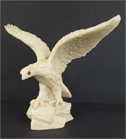 Heavy Resin Eagle Sculpture, Wings Spread