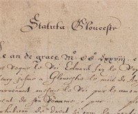 [Manuscript, 18th c.]  Statuta Gloucestr