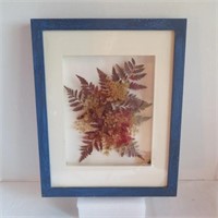 Shadow Box w/dried flowers- Framed & Matted